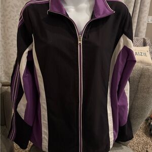 Women's Black and Purple athletic Jacket